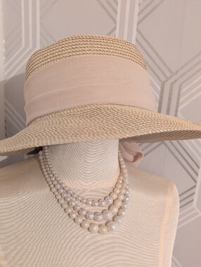 Elegant Cream Sun Hat